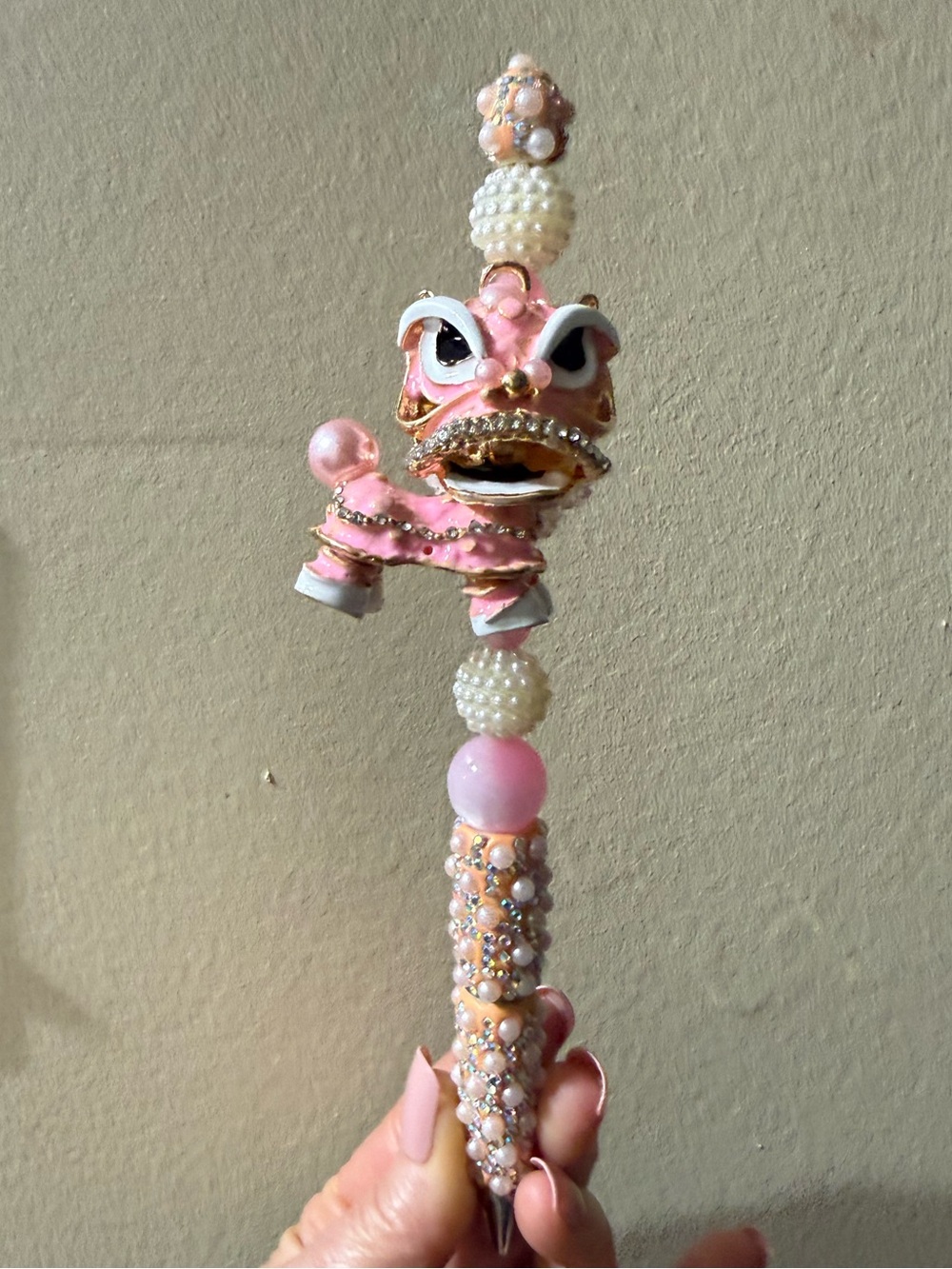 Pink Decorative Lion Dance Pen - Brand Unspecified